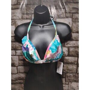 Sugar Beach Swim Suit Bikini Top Xl Woman's Padded Ruffle Top Only